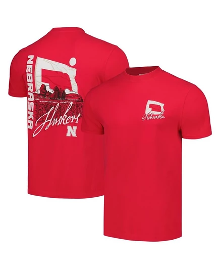 Футболка унисекс Image One Nebraska Huskers, красная