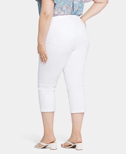 Узкие джинсы-капри Chloe размера плюс от NYDJ optic white
