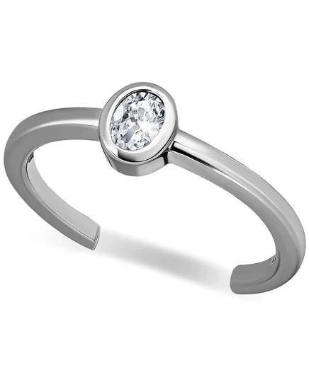 Кольцо с овальным ободком из кубического циркония Giani Bernini, созданное для Macy's silver
