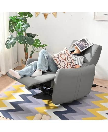 Кресло Streamdale Furniture с электроприводом, Настенное, с нулевой стенкой, Электрическое, Сине-серое