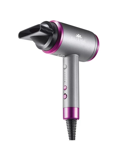 Фен Sutra Beauty Accelerator 3500 с 2 скоростями и 3 режимами нагрева серо-розовый