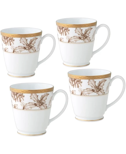 Набор кружек Noritake Charlotta Gold, 355 мл, золотистые