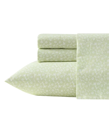 Комплект постельного белья Marimekko Pikkuinen Unikko Queen, зеленый