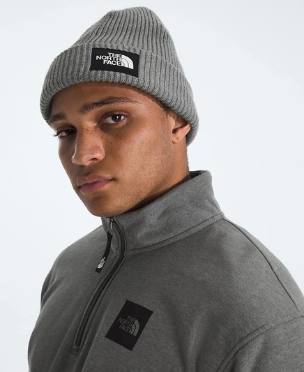 Мужская шапка-бини The North Face Salty Lined, серая