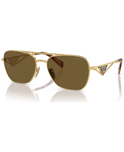 Круглые женские солнцезащитные очки Prada Symbole, PR A50S gold