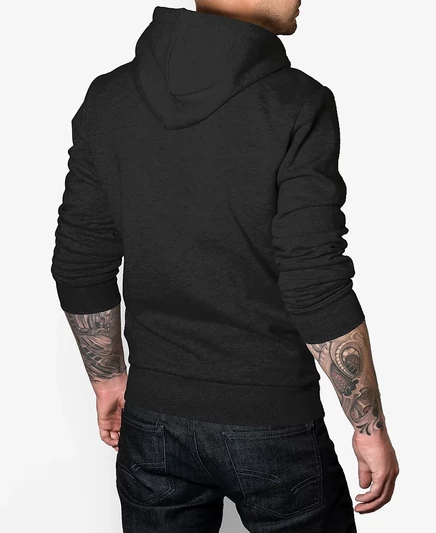 Мужская толстовка с капюшоном LA Pop Art от Evil Pumpkin Word Art dark gray