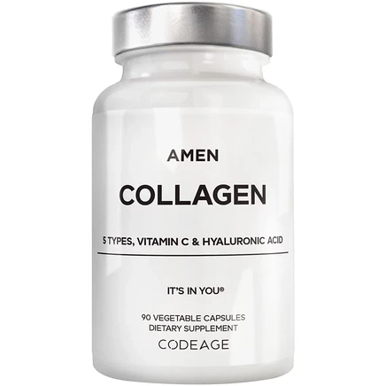 Коллаген Codeage Amen 90 капсул с гиалуроновой и вит. С