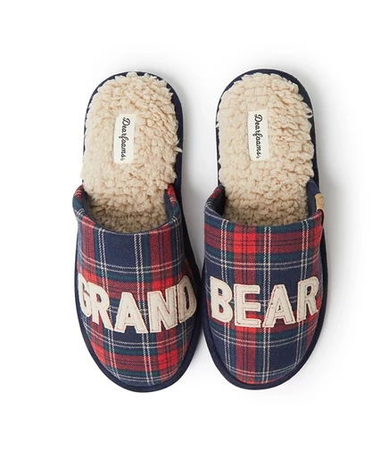 Мужские тапочки Carson Grand Bear Grandpa Scuff House от Dearfoams Мужские тапочки Carson Grand Bear Grandpa Scuff House