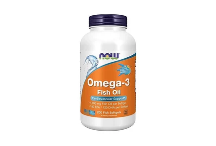 Рыбные капсулы NOW Foods Omega-3 с молекулярной дистилляцией, 1000 мг, 200 капсул без цвета