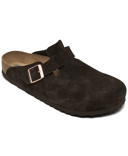 Мужские сабо из замши с мягкой стелькой Boston от Finish Line brown