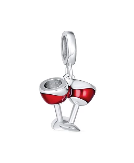 Подвеска Bling Jewelry Celebration Toast серебро 925, красная