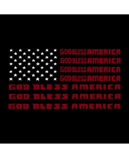 Мужское худи LA Pop Art с принтом God Bless America, черное
