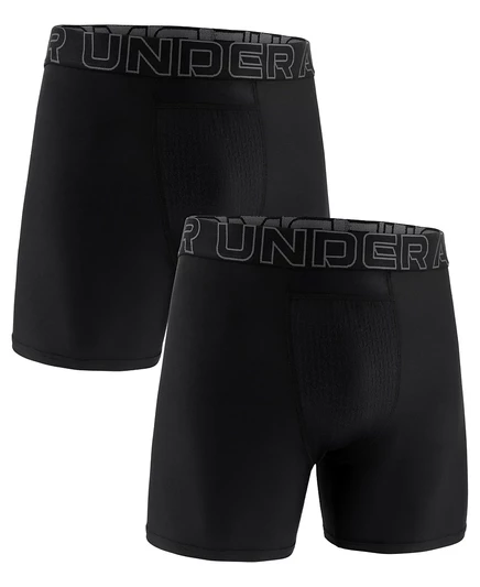 Мужские боксерские трусы Under Armour Boxerjock Performance, черные, 2 штуки