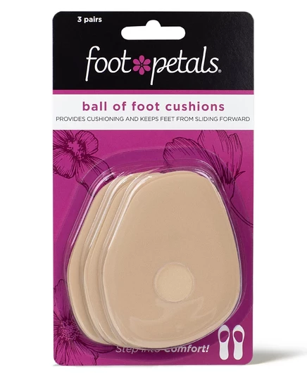 Накладки на подушку стопы Foot Petals 3 пары, бежевые