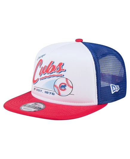 Мужская кепка New Era 9FIFTY Chicago Cubs, бело-красная