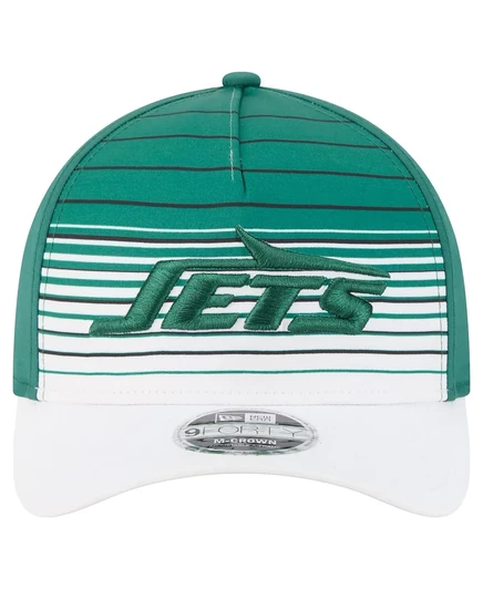 Мужская бело-зеленая кепка New York Jets Adventure Gradient 940 с регулируемой А-образной оправой M-Crown от New Era white, green