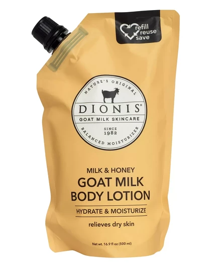 Лосьон для тела Dionis Milk Honey с козьим молоком, 500 мл (сменный пакет)