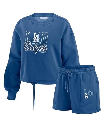 Женский свитшот и шорты WEAR Dodgers, синий