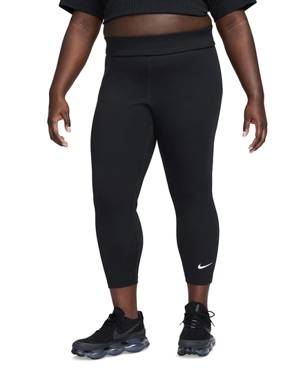Классические спортивные леггинсы Nike Plus Size с высокой талией 7/8, черные
