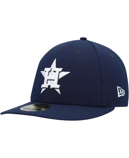 Мужская кепка New Era Navy Houston Astros Oceanside с низким профилем 59-го размера. navy