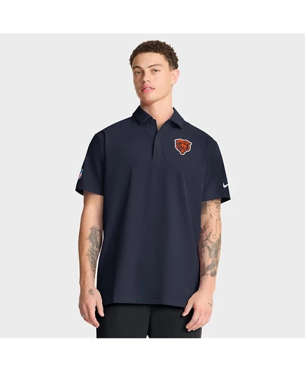 Мужское поло Nike Sideline Chicago Bears Dri-FIT, тёмно-синее