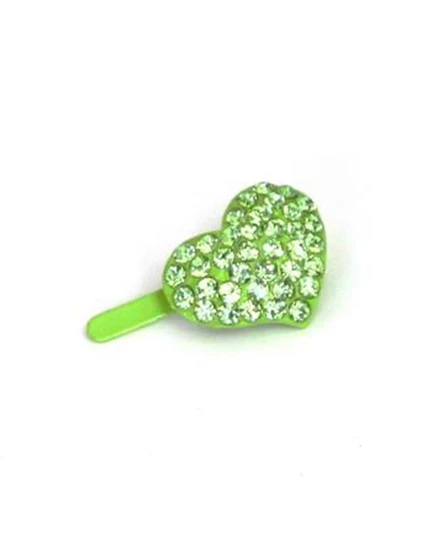 Заколка Soho Style Mini Heart, зеленая