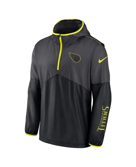 Мужская толстовка Nike Anthracite Tennessee Titans Volt с капюшоном на молнии anthracite