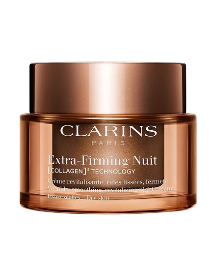 Ночной увлажняющий крем для сухой кожи многоразового использования Clarins, 1,7 унции, без цвета