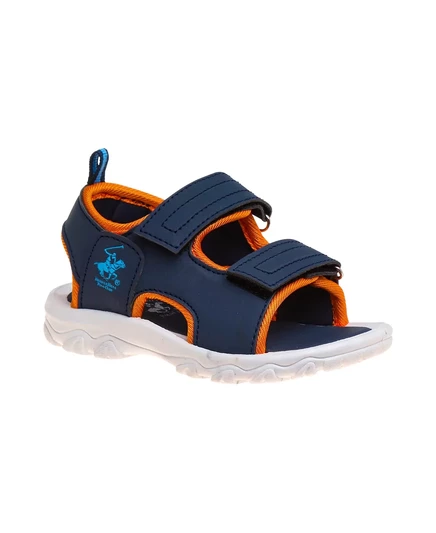  Спортивные сандалии с двойным ремешком для маленьких мальчиков navy/orange
