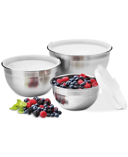 Набор мисок Cuisinart 3 шт из нерж. стали, серебристые