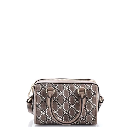 Женская мини-сумка Pre-Owned Gucci GG Shadow, коричневая