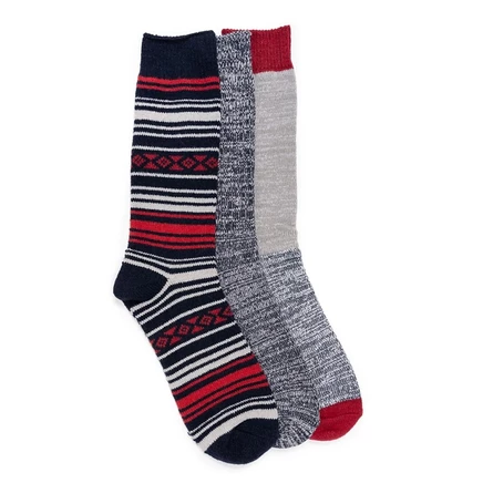 Мужские носки MUK LUKS 3 пары микрофибровые, синие
