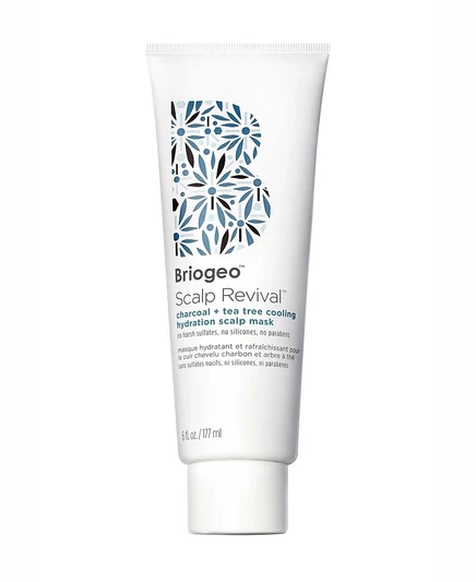 Охлаждающая увлажняющая маска для кожи головы Briogeo Scalp Revival с древесным углем и чайным деревом, 6 унций, без цвета