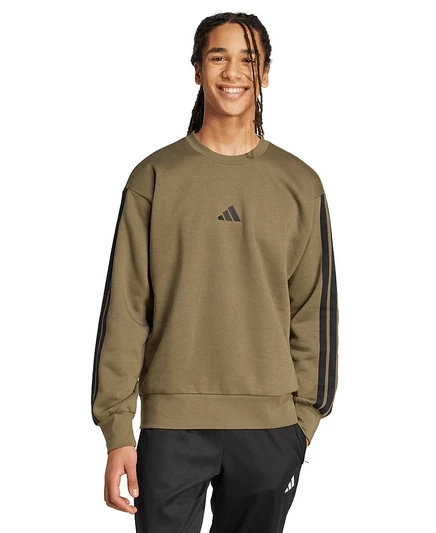 Мужской свитшот Adidas Essentials 3-Stripes, зеленый