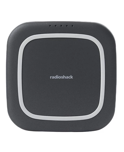 Беспроводное портативное зарядное устройство RadioShack емкостью 10 000 мАч с беспроводной зарядкой для устройств Qi Type-C PD18W и USB QC3 без цвета