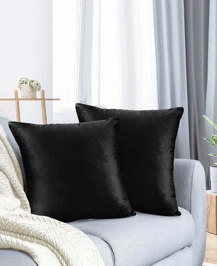 Декоративные подушки Nestl Velvet 2 шт., 40×40 см, черные
