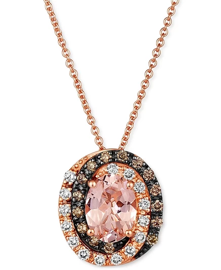 Женская подвеска Le Vian с персиковым морганитом