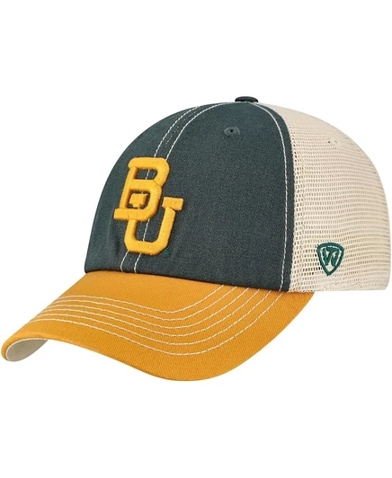 Мужская кепка Top of the World Baylor Bears, зелено-золотая
