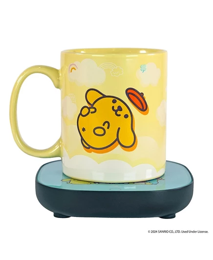 Необычная грелка для кружек Hello Kitty и Friends Pompompurin с термокружкой сохраняет Ваш любимый напиток теплым - Автоматическое включение / выключение