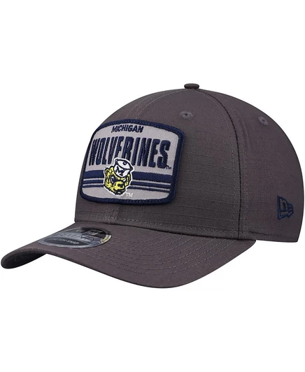 Мужская регулируемая бейсболка New Era 9SEVENTY Michigan, серая