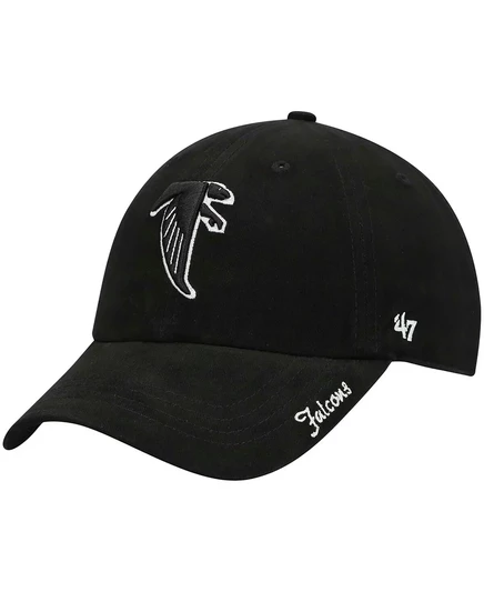 Женская черная регулируемая шляпа Atlanta Falcons Miata Clean Up Legacy black