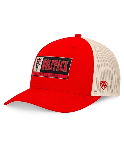 Мужская бейсболка top of the world bennett trucker, красная