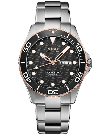 Унисекс часы Mido Ocean Star 200 автомат 44 мм, черные