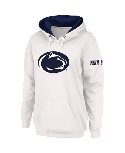 Женская белая толстовка-пуловер с большим логотипом команды Penn State Nittany Lions Team white