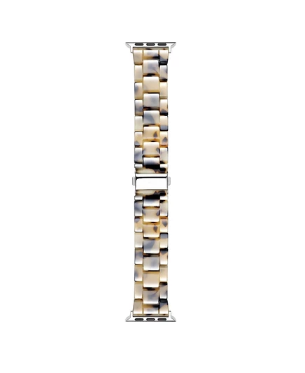 Ремешок из натуральной черепаховой смолы Posh Tech Claire Light Link для Apple Watch, 42 мм-44 мм tan/beige