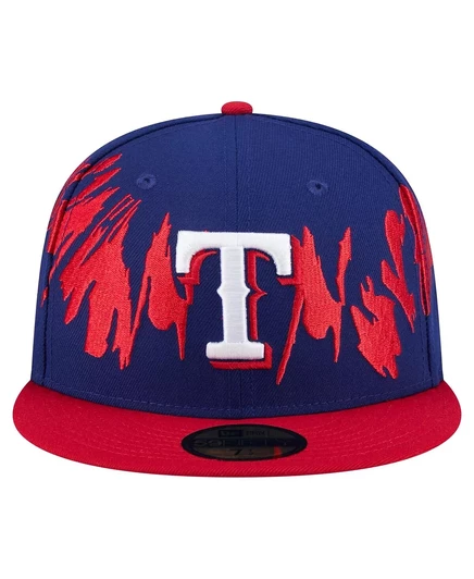 Мужская приталенная шляпа New Era Royal/Red Texas Rangers в стиле ретро с рисунком 59 футов пятьдесят дюймов royal, red