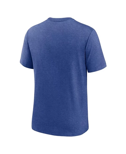 Мужская футболка Nike Heather Royal Texas Rangers из коллекции Cooperstown Local Stack Tri-Blend от Nike heather royal
