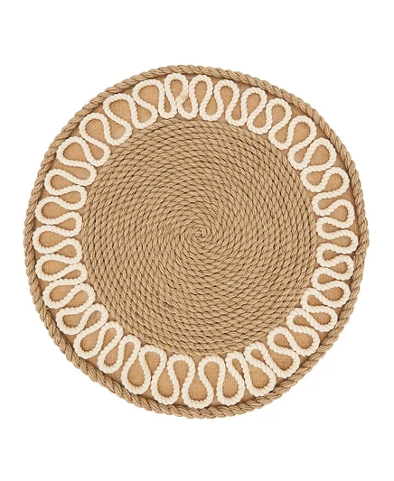 Набор подставок Saro Lifestyle Rustic Rope, 4 шт., бежевые