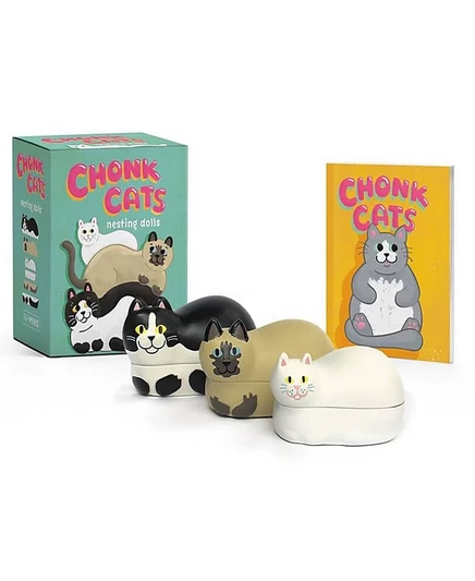 Набор матрёшек Chonk Cats с мини-книгой