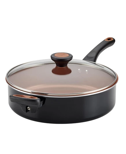 Сотейник Farberware Glide Copper Ceramic 3,8 л с крышкой, черный